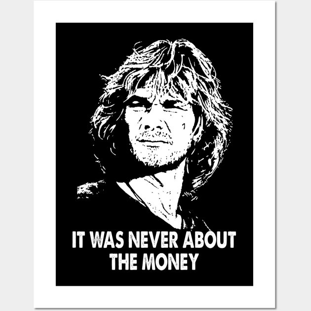 Never about the money art gift for fans Wall Art by Madisen Harvey